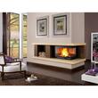 ȘEMINEU LEMNE MONOBLOCO 800 ANGOLO DX BLACK, putere 10 KW, spațiu încălzit 287 m³