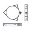 COLIER ANCORARE INOX D180 VULCANO 0.5MM