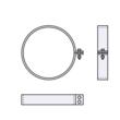 COLIER IMBINARE EXTRA INOX D140 VULCANO 0.5MM