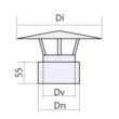 PALARIE ANTIPLOAIE INOX DP D160/220 VULCANO 0.5MM