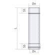 BURLAN INOX DP 0.5M D250/320 VULCANO 0.5MM