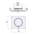 SUPORT BAZA LA SOL INOX DP D150/220 VULCANO 0.5MM