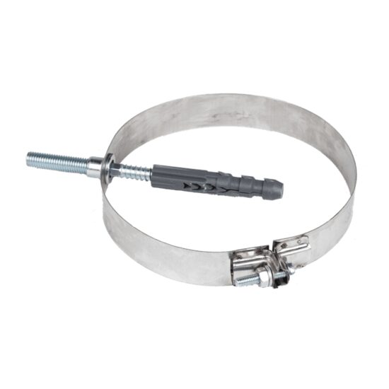 COLIER PRINDERE PERETE CU SURUB INOX D120